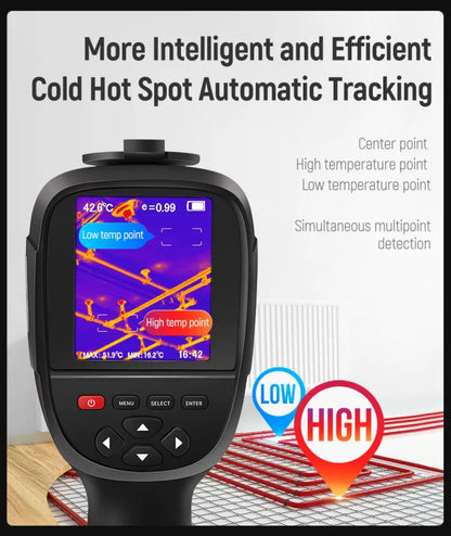 GOYOJO 256x192 Hti-18+ Thermal Imaging Camera with Dual-Light Fusion, -4~1022°F, Handheld Infrared Thermography for Home Inspection HVAC Electrical Plumbing Leak Detection and Mechanical Maintenance