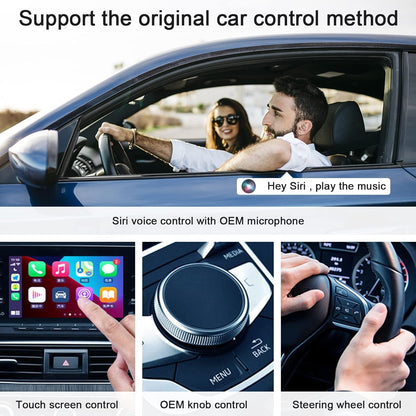 Wireless CarPlay Adapter for iPhone, Wireless Carplay Dongle Converts Factory Cars Wired Carplay to Wireless, Carplay Bluetooth Adapter, 5Ghz WiFi Auto-Connect Online Update, Support iOS 13+, White