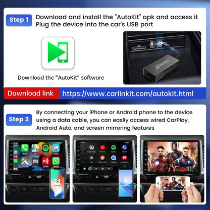 Carlinkit-CCPA for Android aftermarket Screen, Need to Install autokit apk, Screen mirroring/Wireless carplay/Wireless Android auto (not Original Wired carplay car)