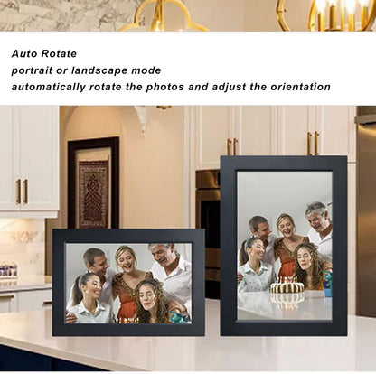 WiFi Digital Picture Frame, 10.1 Inch Digital Photo Frame with IPS HD Touch Screen, Share Photos and Videos Via Frameo App, Auto Rotate, Smart Cloud Photo Frame, 16GB
