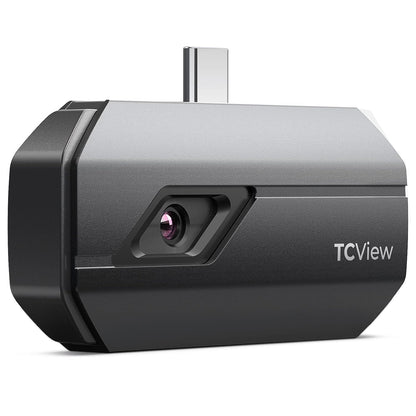 TOPDON TC001 Thermal Imaging Camera Android, 256x192 IR Resolution Thermal Imager with Secondary Analysis, Test Report, Temp Alarm, -4°F~1022°F TEM Range for Smartphones and Window (Space Gray)