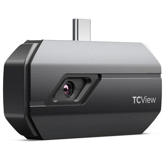 TOPDON TC001 Thermal Imaging Camera Android, 256x192 IR Resolution Thermal Imager with Secondary Analysis, Test Report, Temp Alarm, -4°F~1022°F TEM Range for Smartphones and Window (Space Gray)