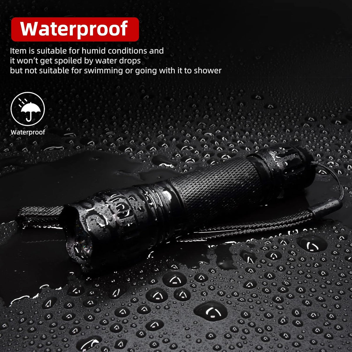 CALMORA IR Flashlight Infrared 850nm Light LED Rechargeable Mini for Night Vision, Handheld Tactical ir Illuminator, Focus Adjustable, Portable for Hunting, Observation, Search, with Clip