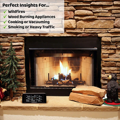 AirKnight 9-in-1 Indoor Air Quality Monitor, Portable CO2 Monitor | VOC Sensor | Formaldehyde Detector