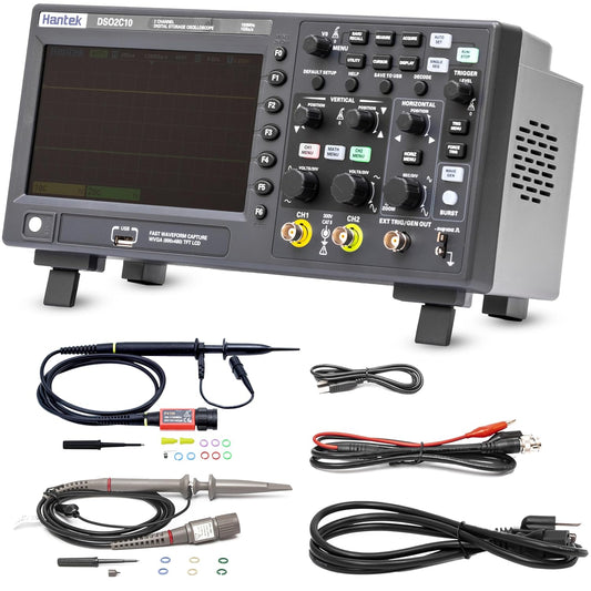 DSO2C10 Digital Storage Oscilloscope 100MHz Bandwidth 2CH Dual Channel 1GSa/s 8M Memory Depth