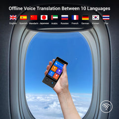ANFIER Language Translator Device 144 Languages and Accents with 3.7 inch Touchscreen [Latest Generation Smart Translator-W12] AI Image Translator Device Portable Two-Way Voice Translator