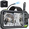 Triple Lens Borescope with 7" IPS Screen, Teslong 1080P HD Industrial Endoscope Inspection Camera with Light, 16.5FT Flexible Automotive Mechanic Scope Tool, Waterproof Pipe Snake Camera in Wall Cam