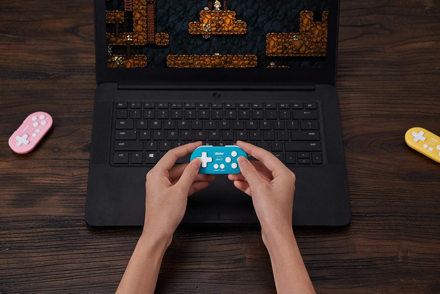 8Bitdo Zero 2 Bluetooth Key Chain Sized Mini Controller for Nintendo Switch, Windows, Android and macOS (Turquoise Edition)