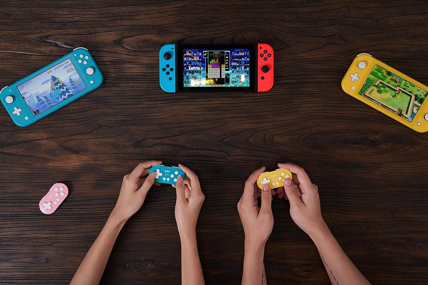 8Bitdo Zero 2 Bluetooth Key Chain Sized Mini Controller for Nintendo Switch, Windows, Android and macOS (Yellow Edition)