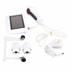 CALMORA Skin Hair Analyser,5 in 50X/200xLens LCD Digital Microscope Rechargeable Portable Scalp Detector Scanner Professional Scalp Hair Follicle Oil Magnifying Detector Skin Pigm