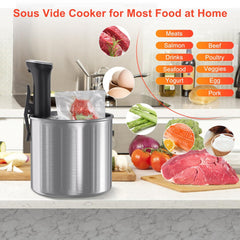 CALMORA Sous Vide Machine WIFI, Sous Vide Cooker 1100W Cooking Machine with LED Stainless Steel Precision Cooker Immersion Circulator