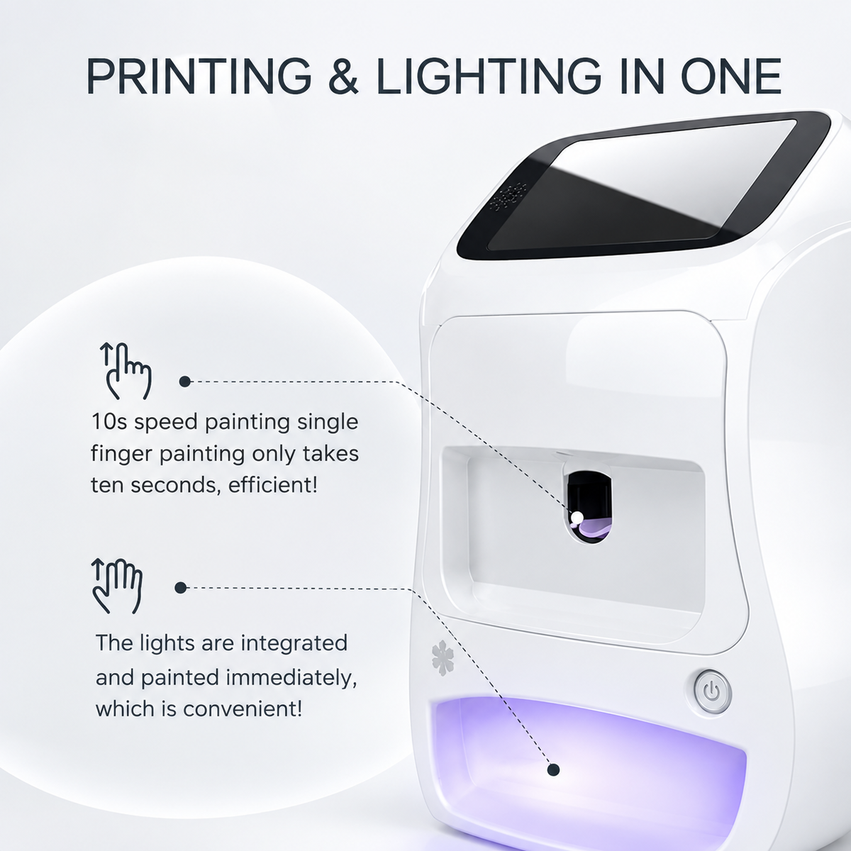 3D Automatic Nail Printer Manicure Machine with Touch Screen – for Nail Studio/Manicurist