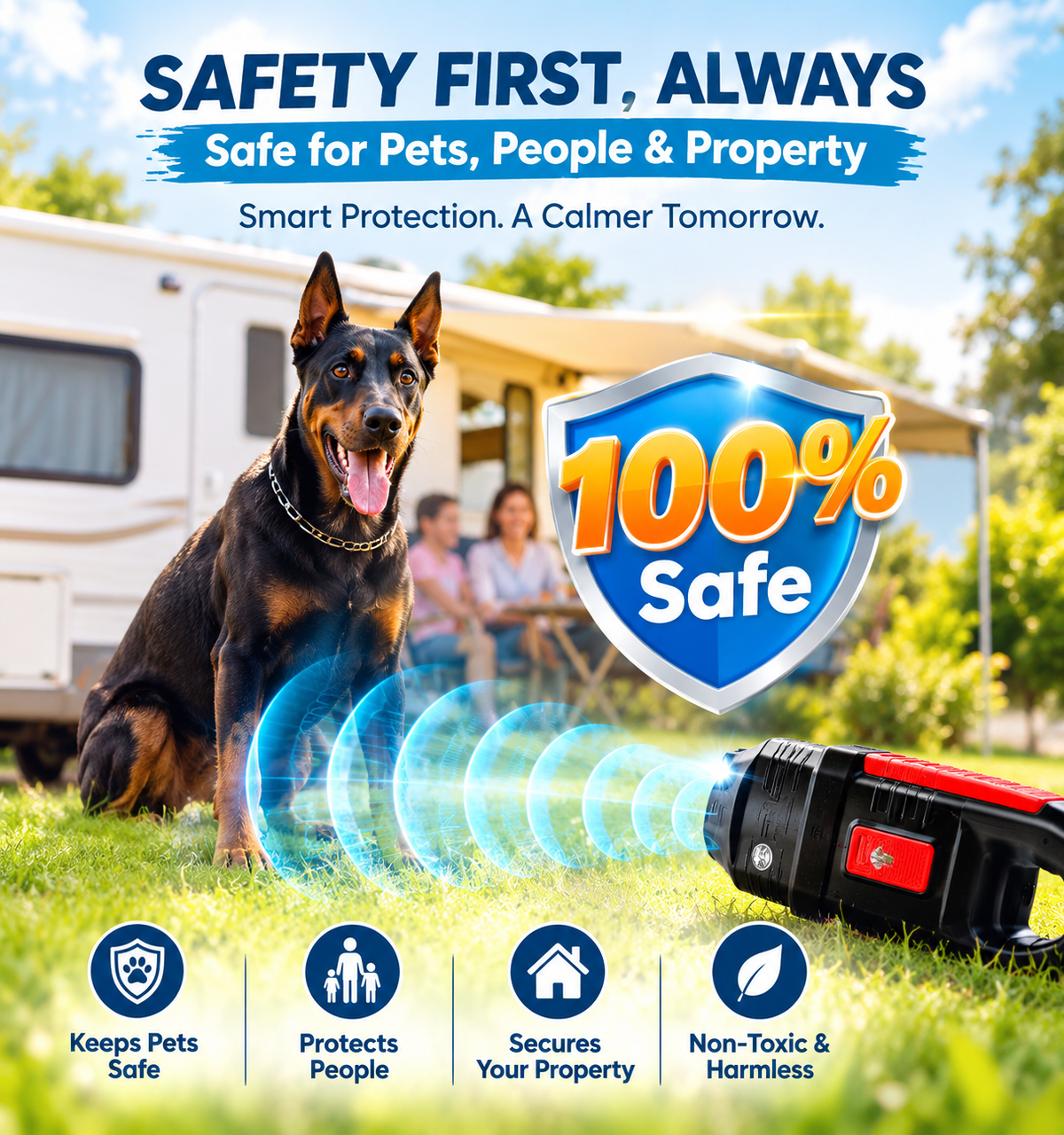 Animal Deterrent Device - 3X Ultrasonic Anti-Barking (Delivery may be in 7-10 Days)